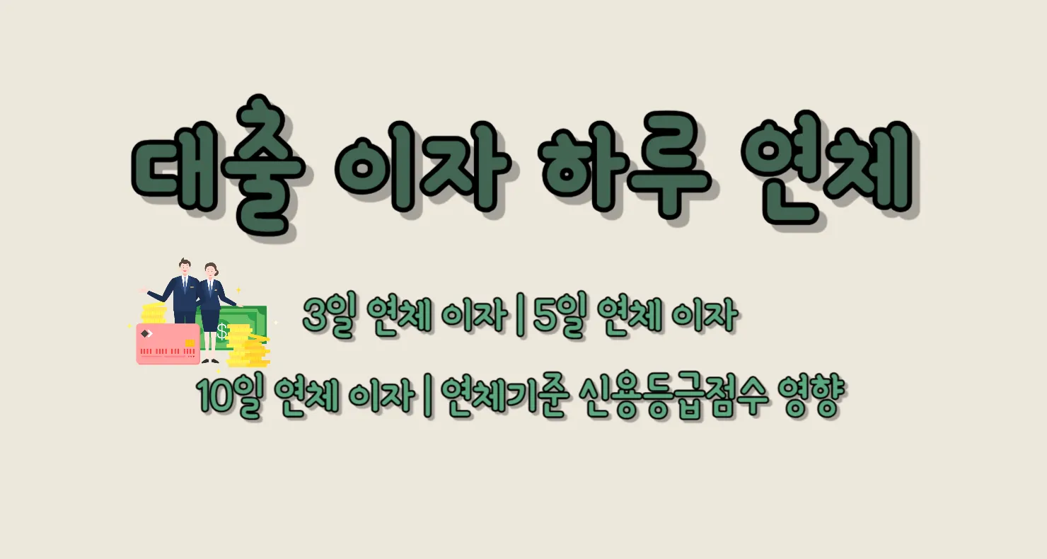 대출 이자 하루 연체